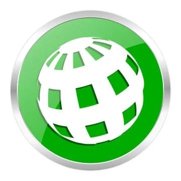 Green web gloosy button Stockillustratie