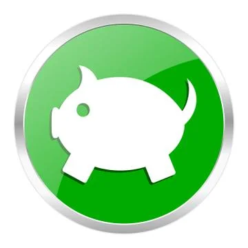 Green web gloosy button Stock Illustration