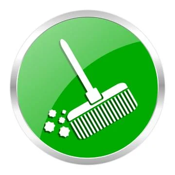 Green web gloosy button Stock Illustration