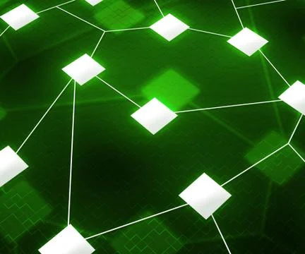 Green web network image background Stock Illustration