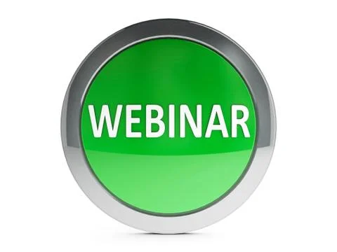 Green webinar icon with highlight Stock Illustration