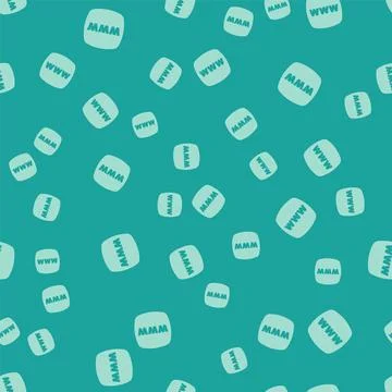 Green Website template icon isolated seamless pattern on green background Ilustración de archivo
