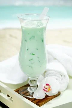 Green wellness drink Stock Photos