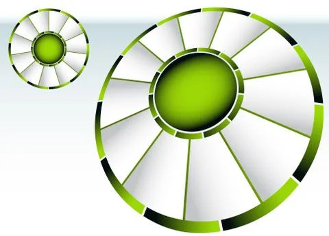 Green wheel Stock Illustration