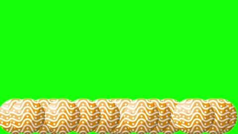 Green White Ball Screen Horizontal 16:9 Green Screen Vídeo Stock 340460018