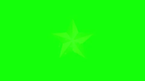Green, White, Black Star and Screen on Green Screen Background Horizontal 16:9 스톡 동영상 339330877