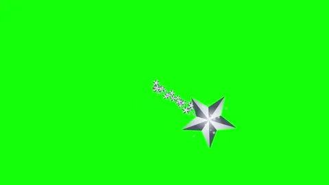 Green, White, Black Star and Screen on Green Screen Background Horizontal 16:9 動画素材 339330965