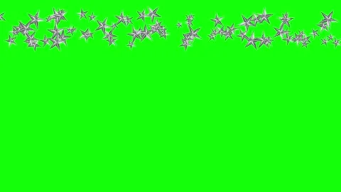 Green, White, Black Star and Screen on Green Screen Background Horizontal 16:9 Stock Footage 339444093