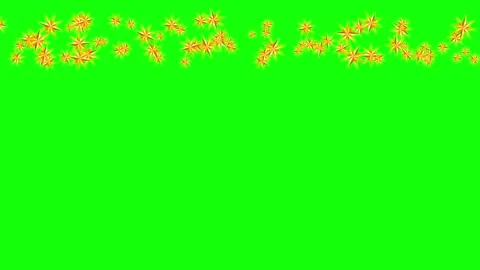 Green, White, Black Star and Screen on Green Screen Background Horizontal 16:9 Stock Footage 339444571