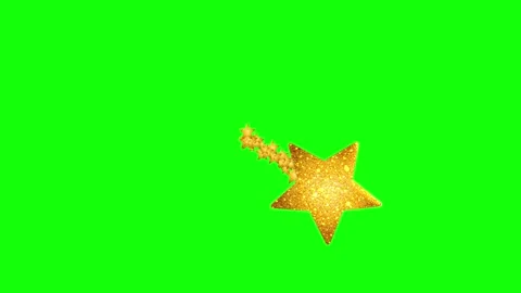 Green, White, Black Tree and Star and Screen Green Screen Stock Footage 339444680