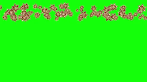 Green, White, Gold Screen and Snow on Green Screen Background Horizontal 16:9 Video stock 339332990