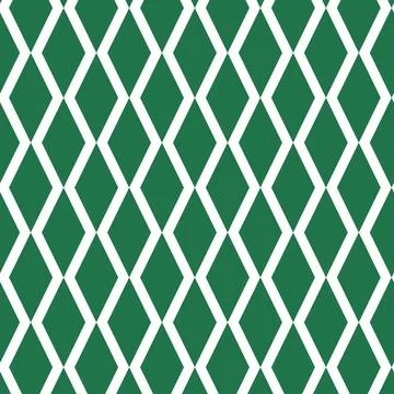 Green white rhombus seamless pattern Stock Illustration