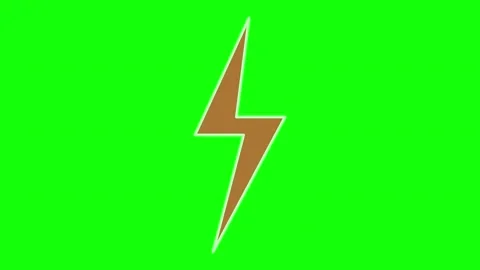 Green White Screen Lightning Horizontal 16:9 Green Screen 動画素材 340461588