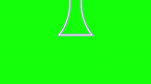 Green White Triangle Screen Horizontal 16:9 Green Screen Stock Footage 340461868