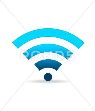Green wifi sign Stock Illustration