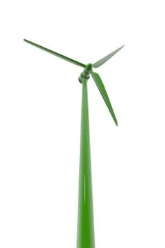 Green windmill Illustrazione stock