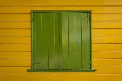 Green window Stock Photos