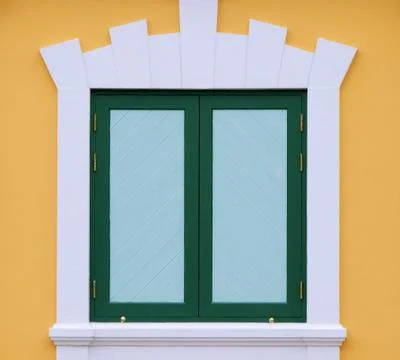 Green window Stock Photos