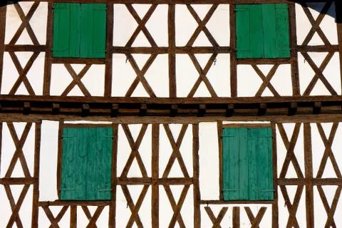 Green windows-Lesaka Foto stock