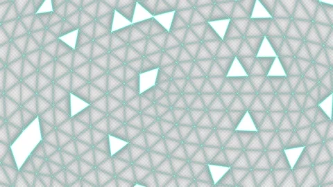 A green wireframe polygon surface that flickers and glows Stockbeeldmateriaal 332208671