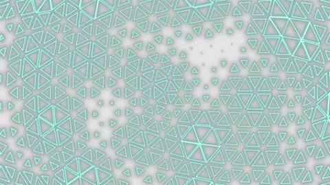 A green wireframe polygon surface that moves randomly Stock Footage 332206132