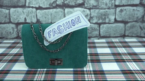 Green womans clutch Stock Footage 103284517