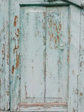 Green wood panel. Stock Photos