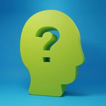 Green Worker icon isolated on blue background. Business avatar symbol user .. Illustrazione stock
