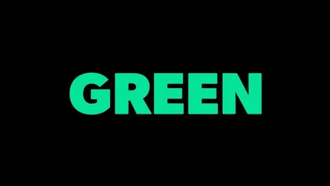 Green world with animated text effect Stock Footage 115852507