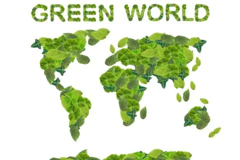 Green world concept Stock Illustration
