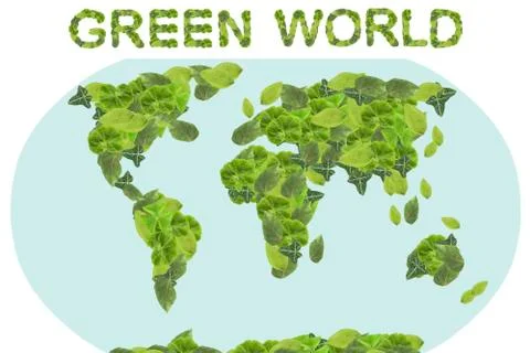 Green world concept Stock Illustration