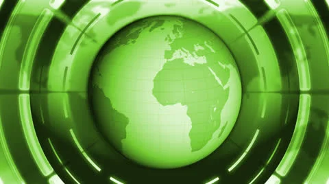 Green World Globe 3d Motion Background. Stock Footage 27166500