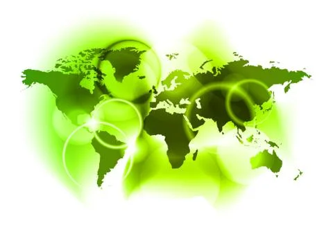 Green world Illustrazione stock