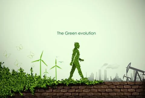 Green world Stock Illustration