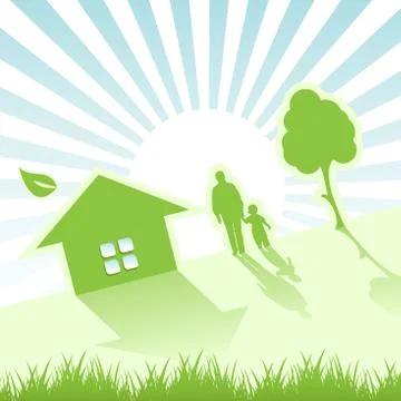 Green world Stock Illustration