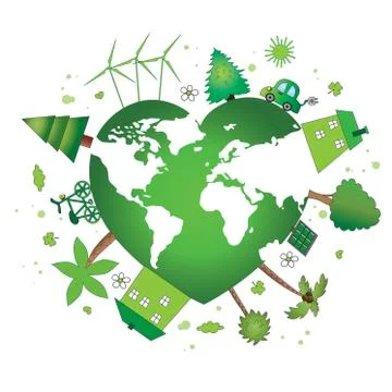 Green world Stock Illustration
