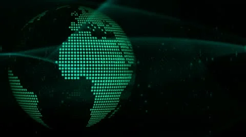 Green world for news 9 final Stock Footage