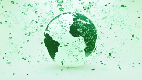 Green World Particles 01 Stock Footage 263023831