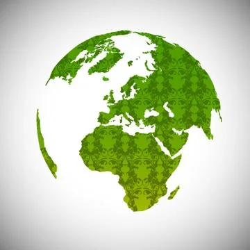 Green world, vector. Ilustración de archivo