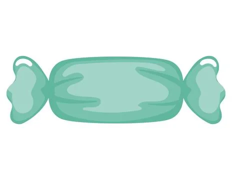 Green wrapped candy Stock Illustration