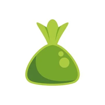 Green wrapped candy showing sweet treat concept Stock Illustration