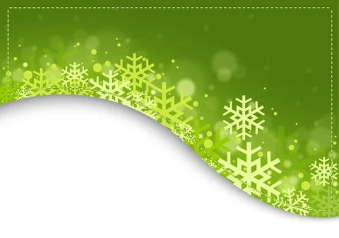 Green Xmas Background Stock Illustration