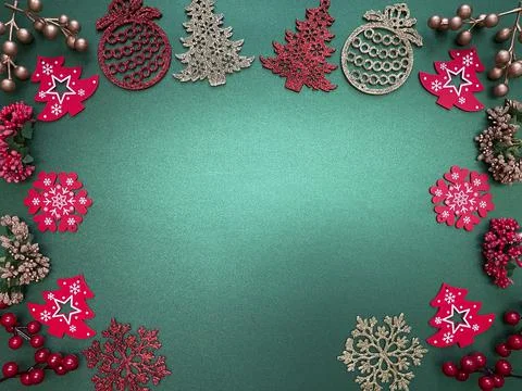 Green xmas background Stock Photos