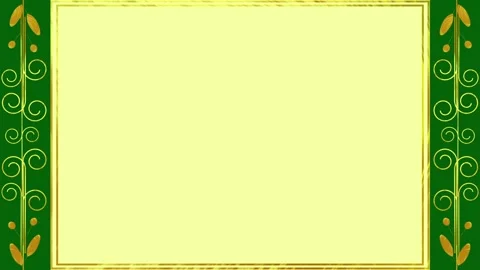 Green -Yellow background with copy space. Animated golden lines Stock Footage 239901819