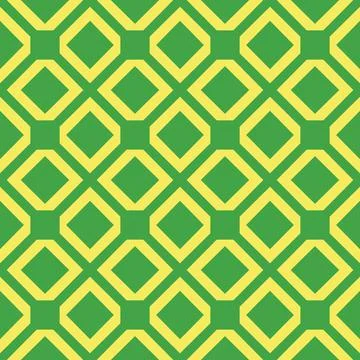 Green yellow boho zig zag            Stock Illustration