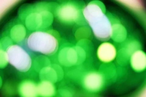 Green yellow bokeh background Foto stock