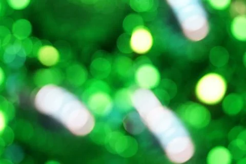 Green yellow bokeh background Foto stock