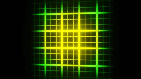 Green to Yellow Colored Grid Background Loop Animation Stock Footage 242916675