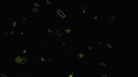 Green yellow geometric background with luminous motion effects 库存影片 339037309