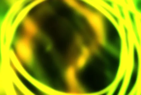 Green-Yellow GlowRings Stock Footage 35856787